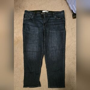 Sonoma Womens Dark Blue Denim Jeans 18w